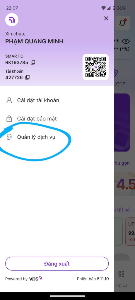 Quản lý dịch vụ VPS SmartOne